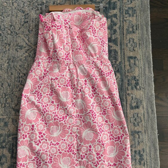 Lilly Pulitzer Pink and White Sleeveless Dress - Picture 4 of 7